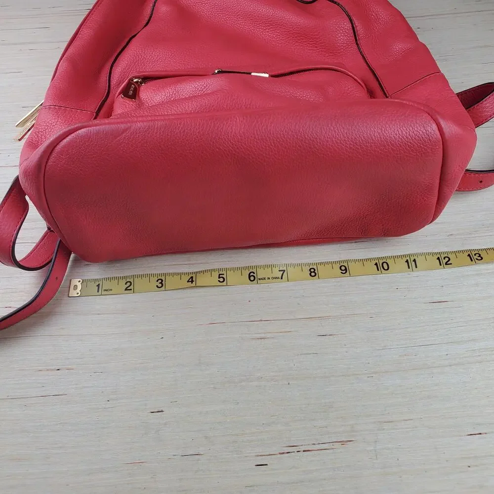 MICHAEL KORS | Jet Set | Pink Watermelon | Pebbled Leather | Backpack